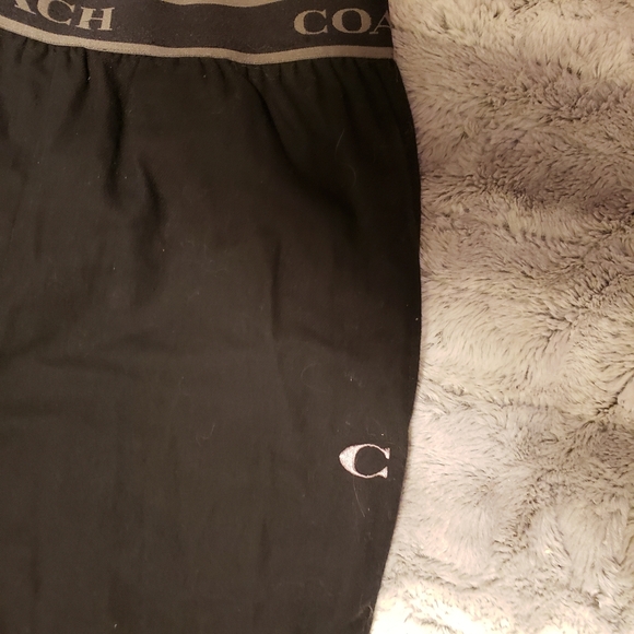 Coach Women’s Black Casual Lounge Pants w/ Silver “C” Logo Large NWOT - Picture 9 of 12